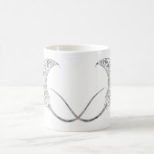 Manta-Strahl Stammes- Dotwork Tasse (Mittel)