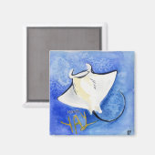 Manta Yay! Magnet (Vorderseite/Rückseite)