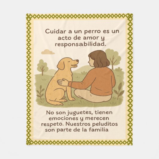 MantaPeluditos Fleecedecke (Vorderseite)