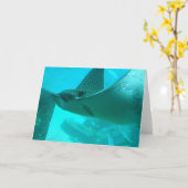 Mantarochen-Gruß-Karte Karte (Gelbe Blume)