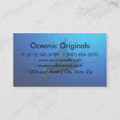 Mantarochen in der Korallenmeer-Visitenkarte Visitenkarte (Rückseite)