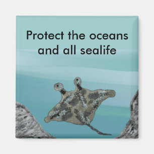 Mantarochen-Lebensraum-Schutz-Magnet Magnet