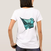 Mantarochen, (Manta birostris) T-Shirt (Rückseite)