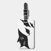 mantarochen manta ray scuba diving tauchen taucher gepäckanhänger (Vorderseite vertikal)