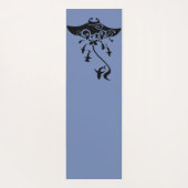 Mantarochen mit Haifischen Yogamatte (Rückseite)