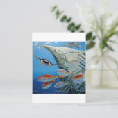 Mantarochen Postkarte (Stehend Vorderseite)