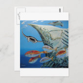 Mantarochen Postkarte (Vorne/Hinten)