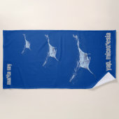 Mantarochen Strandtuch (Vorderseite)