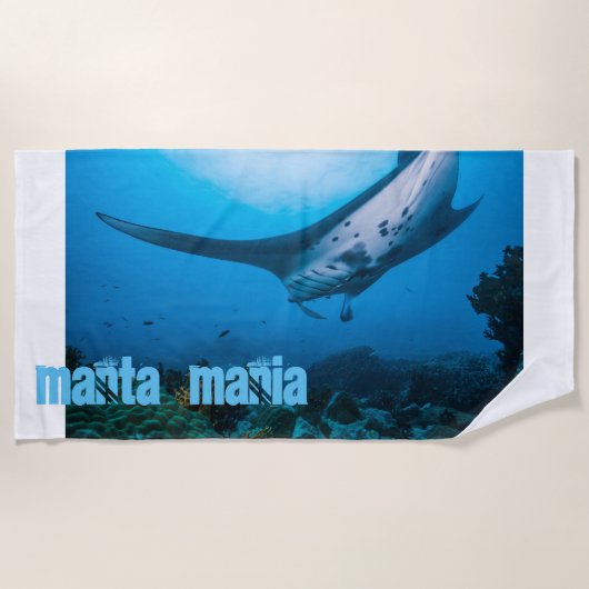 Mantarochen Strandtuch (Vorderseite)