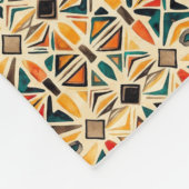 Mantas Geometric Watercolor Mosaic Fleecedecke (Ecke)