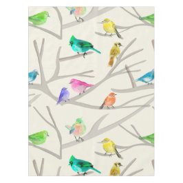 Mantel  Algodón, 52" x 70" Pájaros  Tischdecke