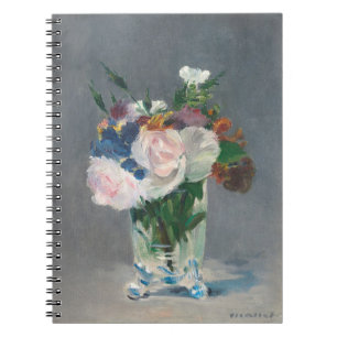 Mantel  Blume in einem Kristallvase, c.1882 Notizblock