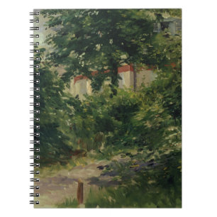 Mantel Eine Ecke des Gartens in Rueil, 1882 Notizblock