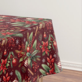 Mantel Navideño Flores de Navidad Tischdecke