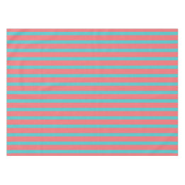 Mantel para Mesa Coral con líneas Turquesa Tischdecke