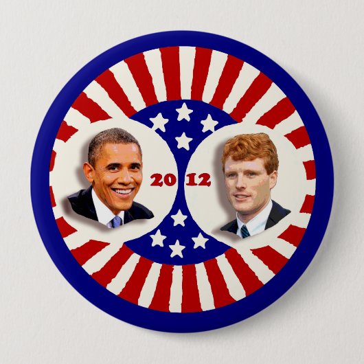 Mantel-Schwanz 2012 Obama Kennedy Button (Vorderseite)