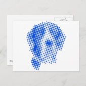 Manteldogge abstrakt postkarte (Vorne/Hinten)