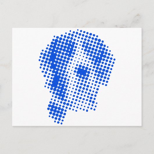 Manteldogge abstrakt postkarte (Vorderseite)