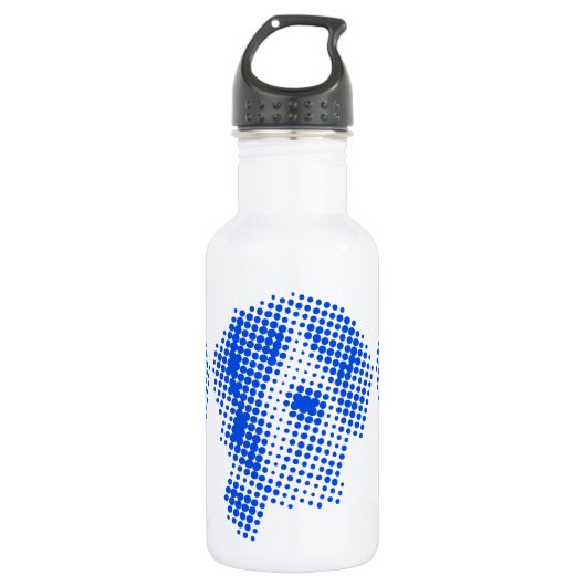 Manteldogge abstrakt trinkflasche (Vorderseite)