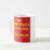 Mantenga La Calma y Continúe Kaffeetasse (Vorderseite Links)