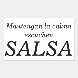 Mantengan la calma rechteckiger aufkleber