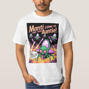 Manti-Alien-Entführungs-Party! Defender Arcade '81 T-Shirt