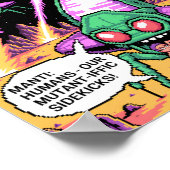 Manti Aliens Abduction Party! Defender Arcade '81 Poster (Ecke)