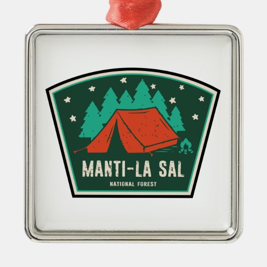 Manti-La Sal National Forest Camping Ornament Aus Metall (Vorne)