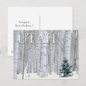 Manti-LaSal National Forest, Utah | Happy Birthday Postkarte (Vorne/Hinten)