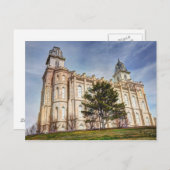 Manti LDS Mormon Temple Postkarte (Vorne/Hinten)