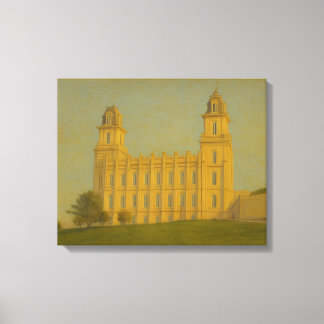 Manti Utah Temple Painting™ LDS Wall Art Leinwand