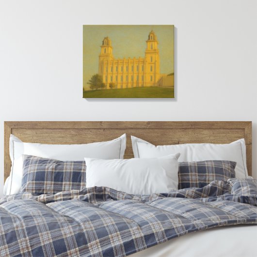Manti Utah Temple Painting™ LDS Wall Art Leinwand (Insitu (Schlafzimmer))