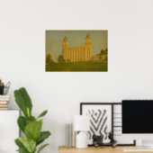 Manti Utah Temple Painting™ LDS Wall Art Poster (Heimbüro)