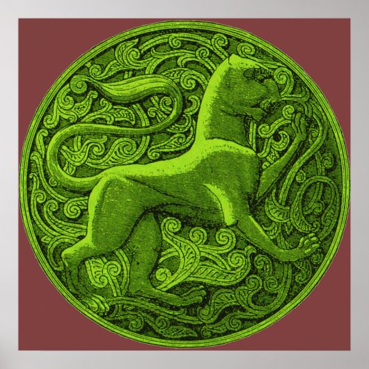 Manticore in grün poster (Vorne)