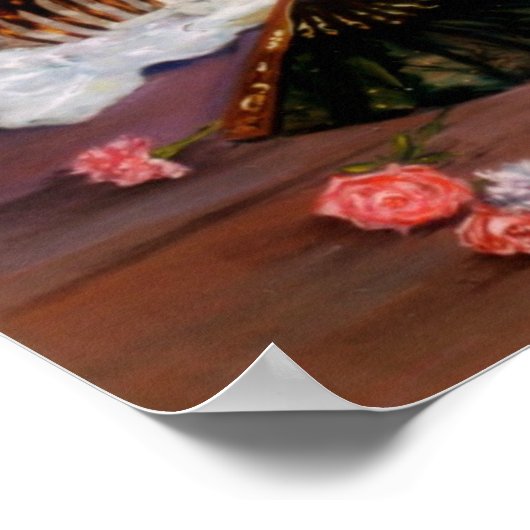 Mantilla española/Spanische Mantilla Poster (Ecke)