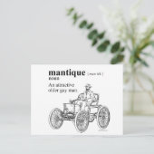 MANTIQUE POSTKARTE (Stehend Vorderseite)