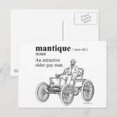 MANTIQUE POSTKARTE (Vorne/Hinten)