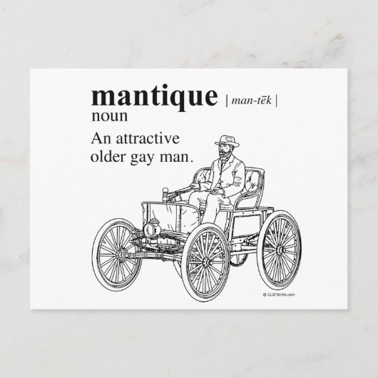 MANTIQUE POSTKARTE (Vorderseite)
