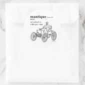 MANTIQUE RUNDER AUFKLEBER (Tasche)