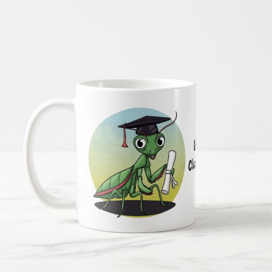 Mantis Abschluss Personalisiert beten Kaffeetasse (Links)