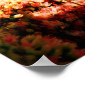 Mantis auf der Blume Sedum Abstrakt Grunge beten Poster (Ecke)