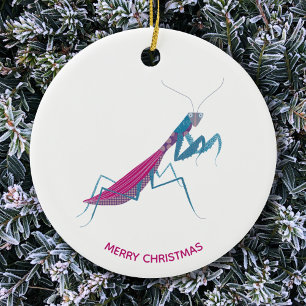 Mantis benutzerdefinierter Text Keramik Ornament