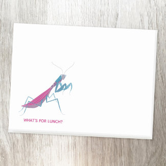 Mantis benutzerdefinierter Text Post-it Klebezettel