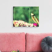 Mantis beten Ihr eigenes Foto Leinwanddruck (Insitu (Wohnzimmer))