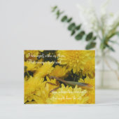 Mantis & Chrysanthemums - Postkarte #2 (Stehend Vorderseite)