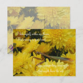 Mantis & Chrysanthemums - Postkarte #2 (Vorne/Hinten)