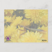 Mantis & Chrysanthemums - Postkarte #2 (Rückseite)