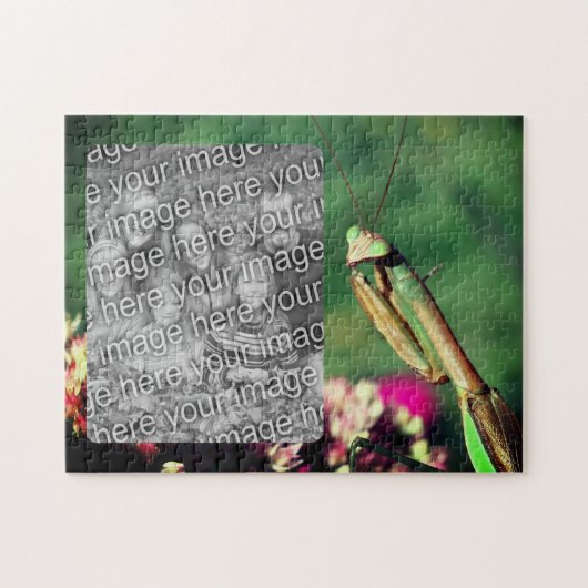 Mantis Frame beten Ihr eigenes Foto Puzzle (Horizontal)