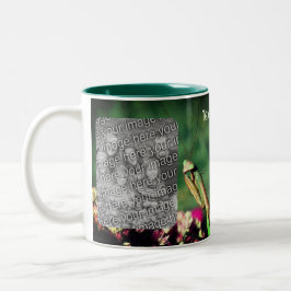 Mantis Frame beten Ihr eigenes Foto Zweifarbige Tasse