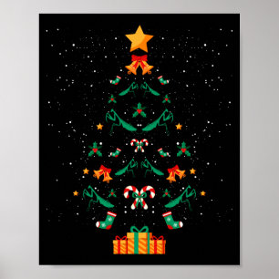 Mantis Gottesanbeterin Insekt Weihnachtsbaum Xmas Poster